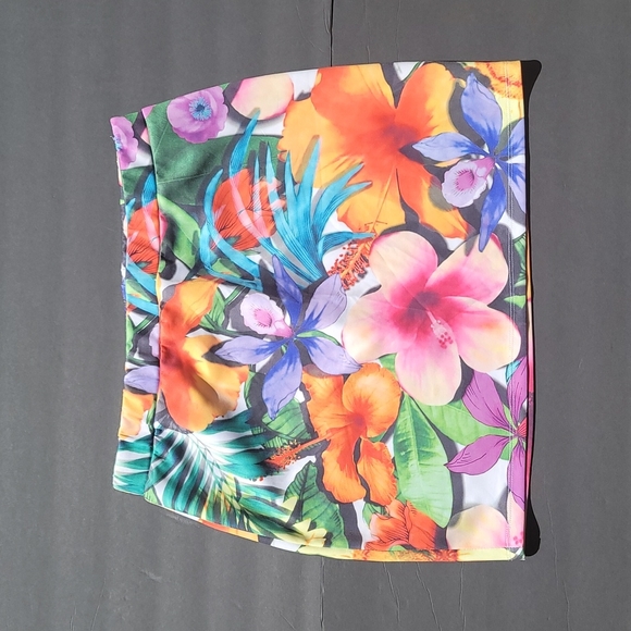 Joe Boxer Floral Print mini Skirt Size L - Picture 2 of 6